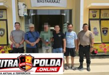 Buron 10 Bulan, Terduga Pelaku Pembunuhan Rohil Dibekuk di Tengah Kebun Sawit Jambi